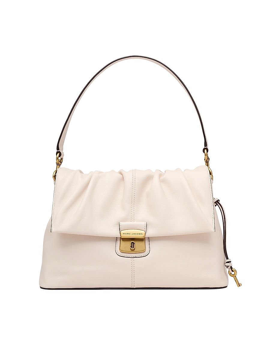 Women's The Cristina Messenger Leather Shoulder Bag - Ivory