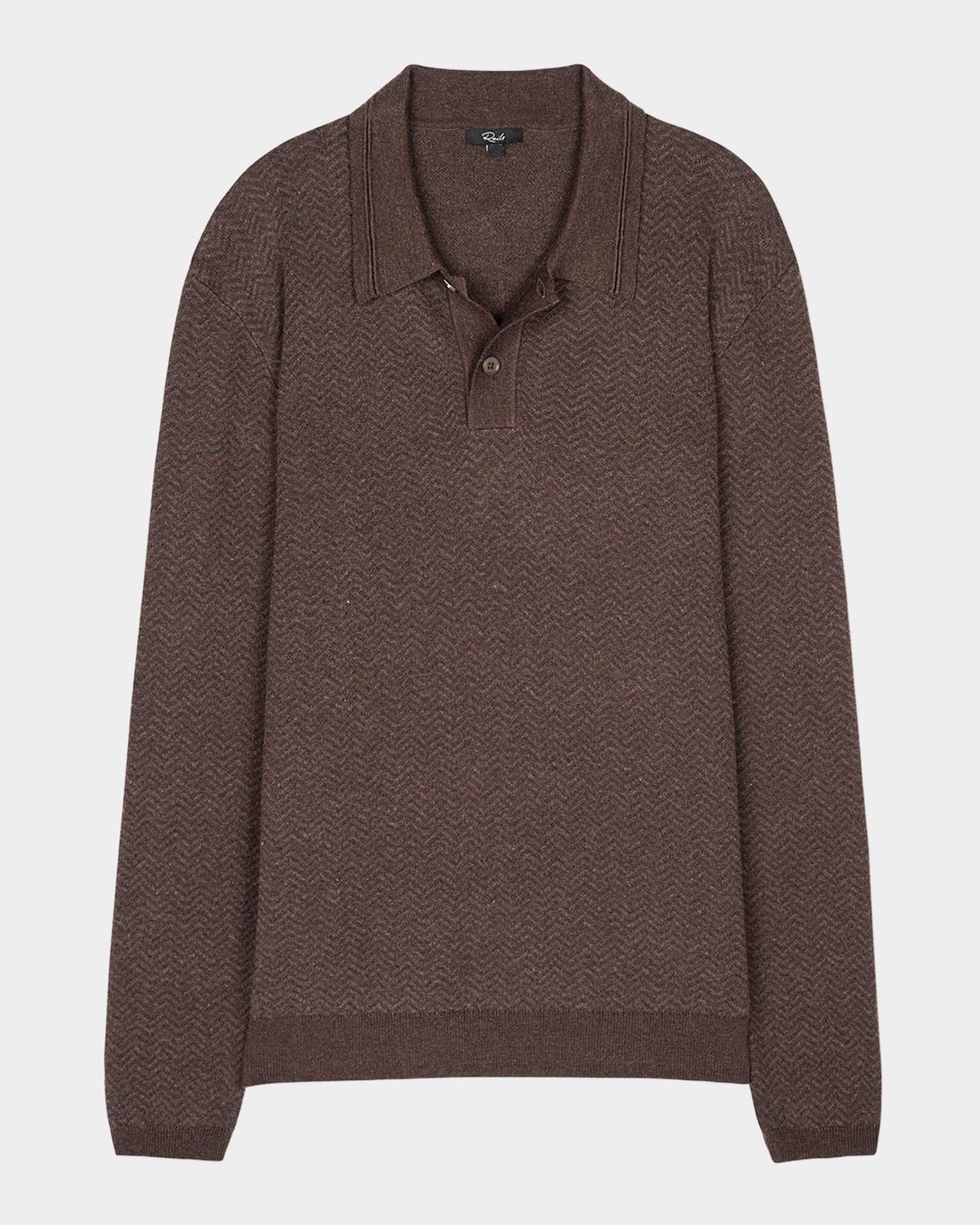 Men & apos;s Herrington Melange Herringbone Polo Sweater