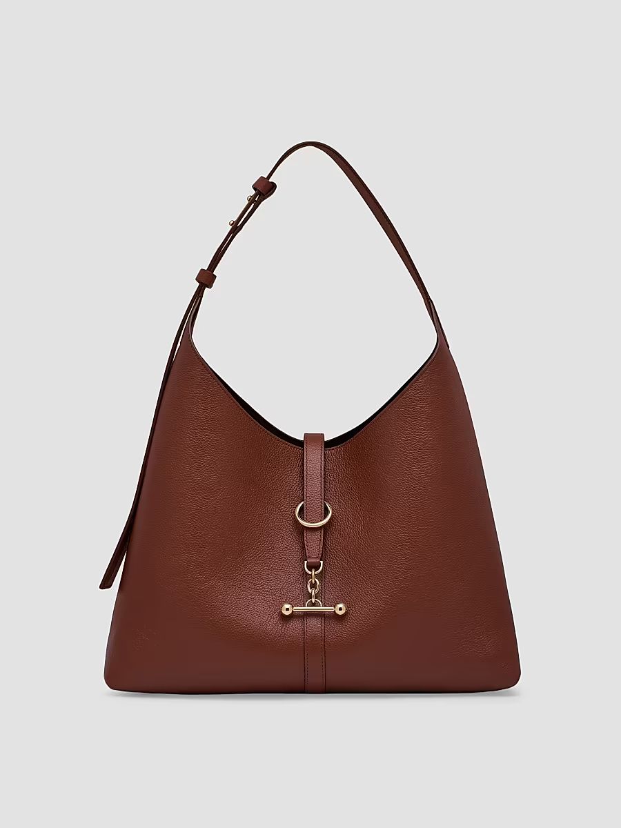 Women's Maxi Kite Leather Hobo Bag - Walnut