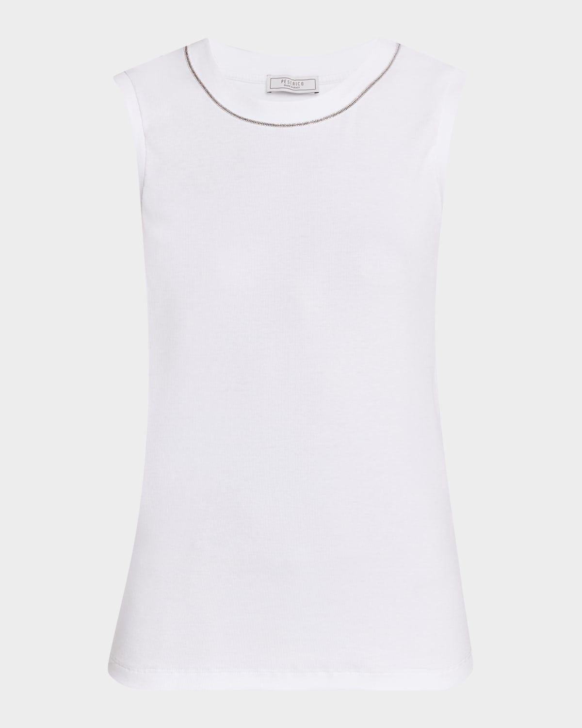 Punto Luce Crewneck Rib Knit Top