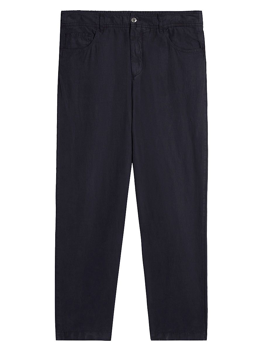 Men's Five-Pocket Style Hybrid Joggers - Navy - Size 40