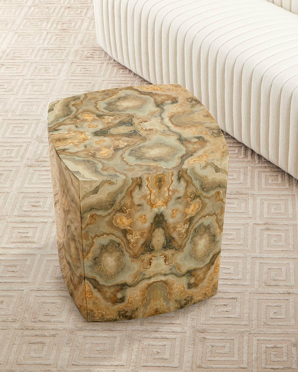 Ink Blot Curved Side Table