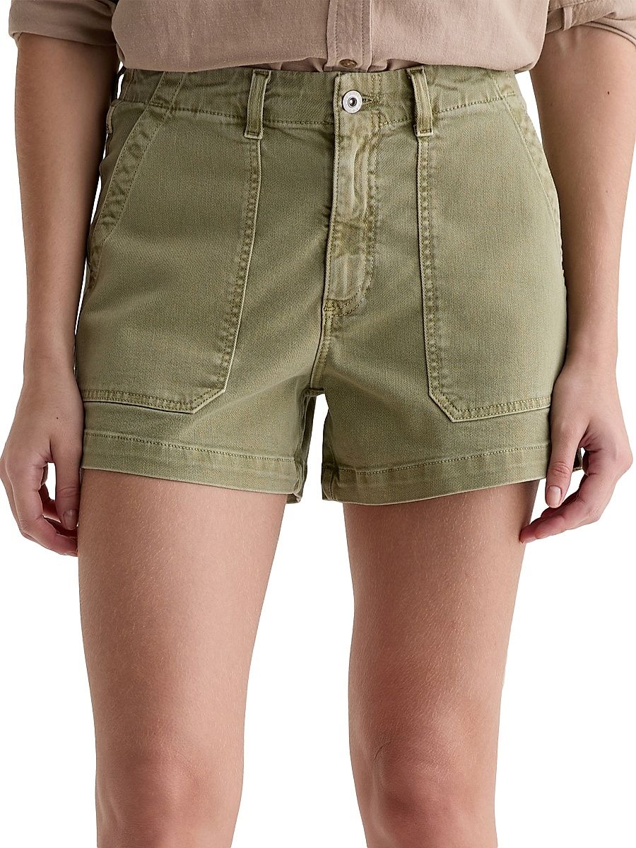 Women's Analeigh Twill Denim Shorts - Sulfur Basil - Size 30