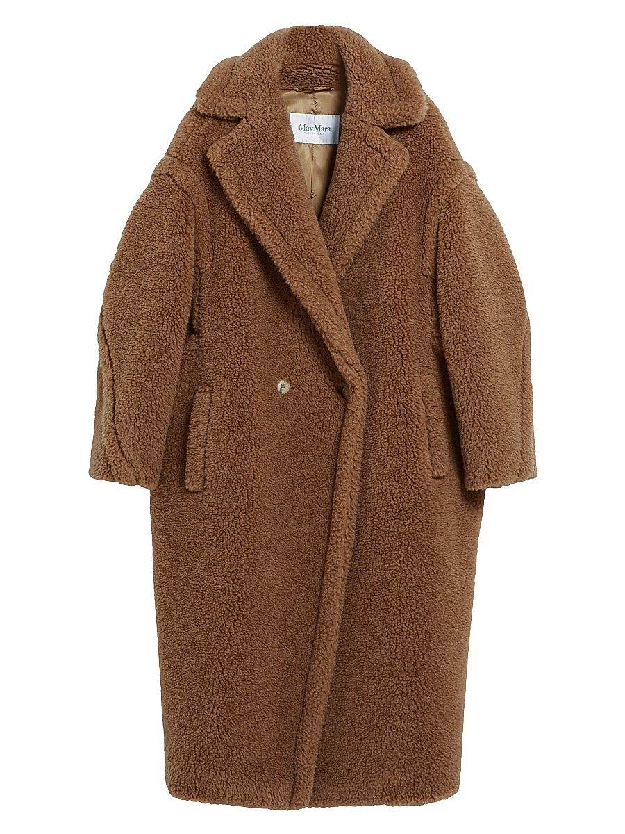 Women's Teddy Bear Icon Coat - Camel - Size Large