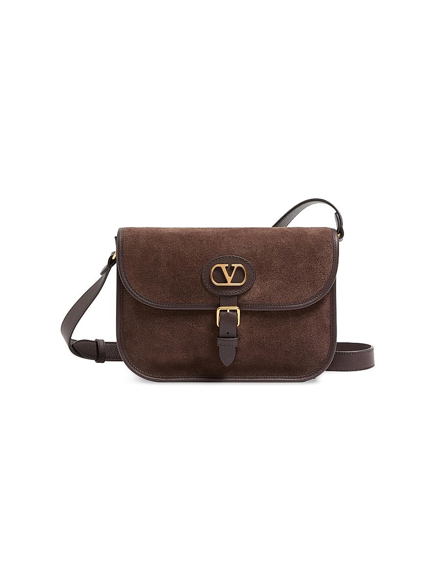 Men's Antibes Suede Shoulder Bag - Testa Di Moro