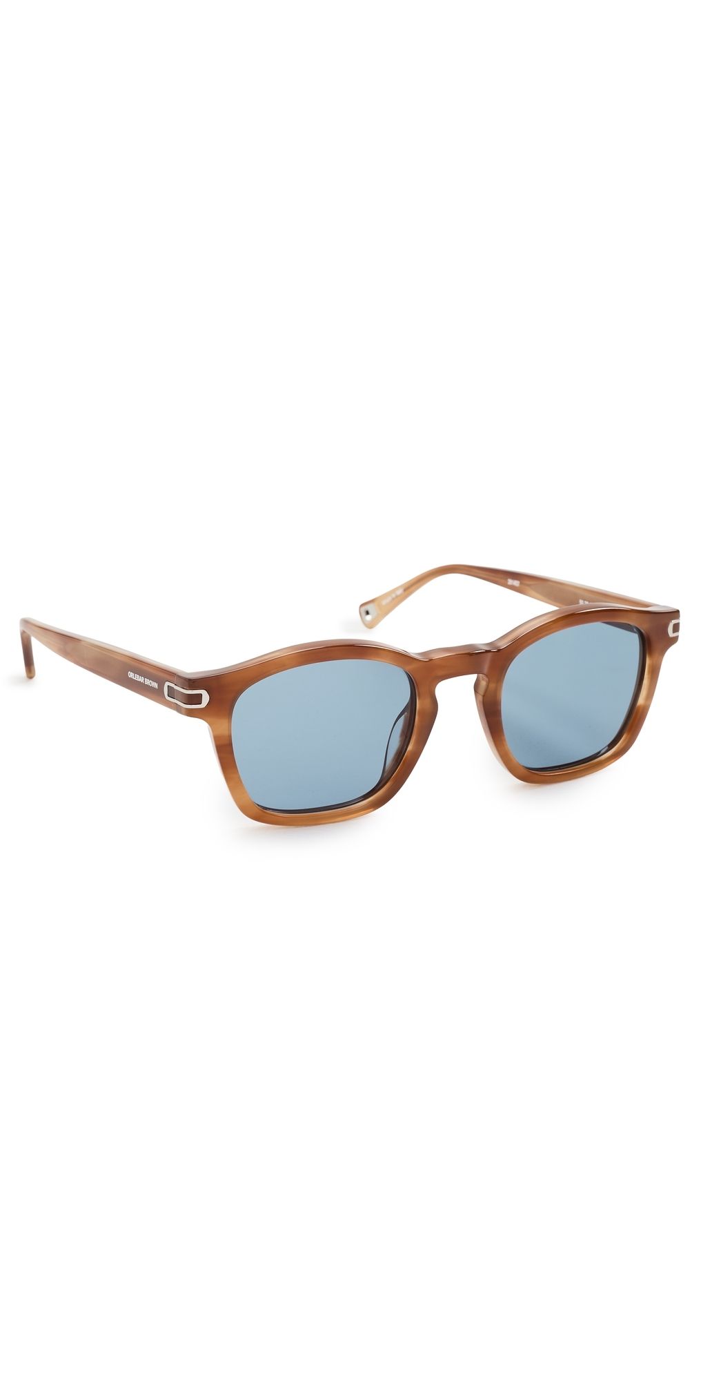 Orlebar Brown The Davey Sunglasses Canela Bark/Blue One Size
