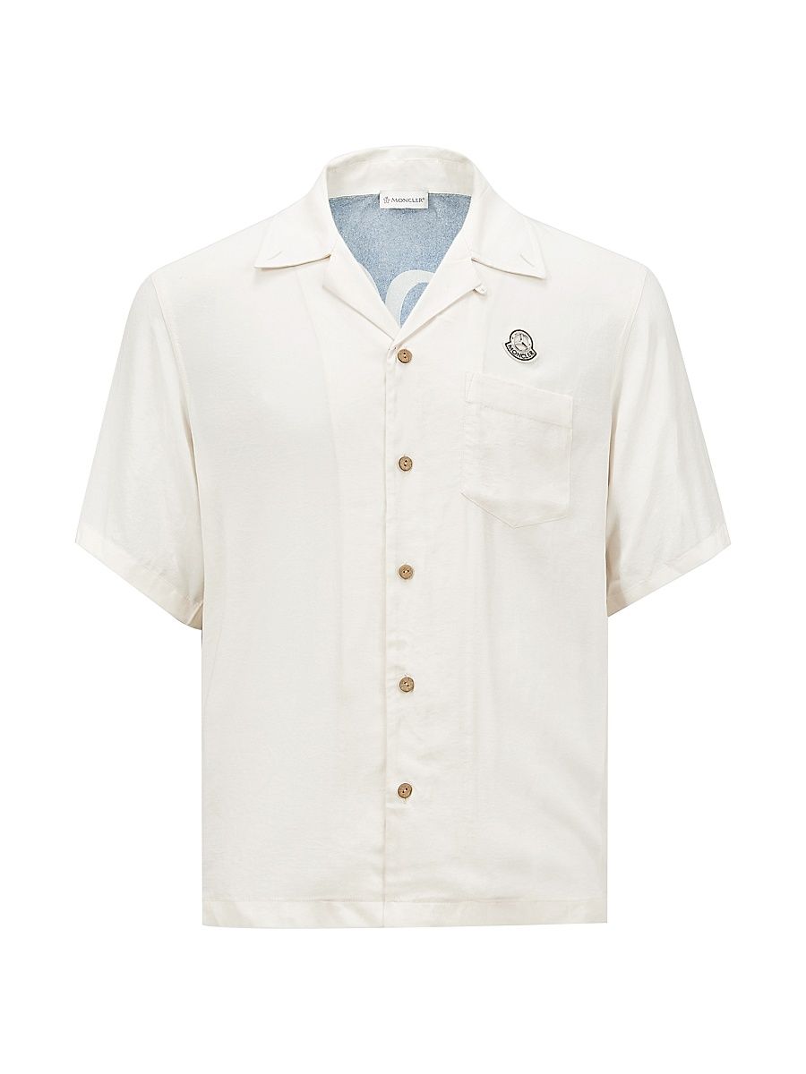 Men's Moncler x Mercedes-Benz by Nigo Polo Shirt in Satin - White - Size 42