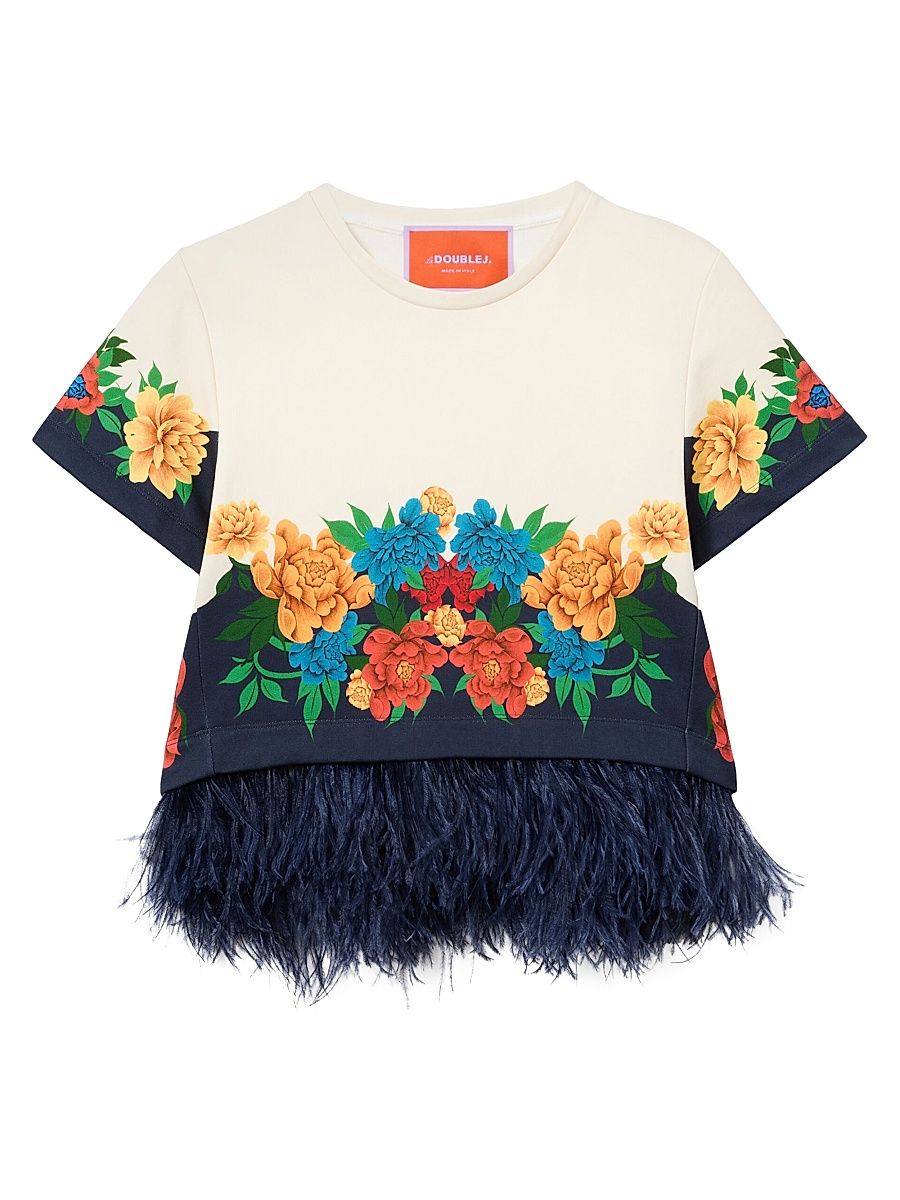 Women's La Scala Tee Shirt - Princess Peony - Size Small