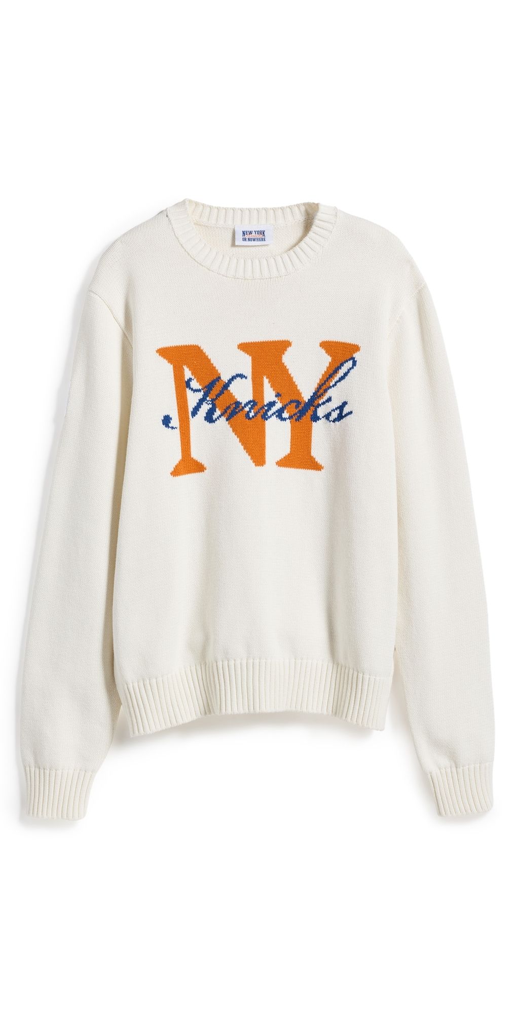 New York or Nowhere Knicks Rafters Sweater Off White M