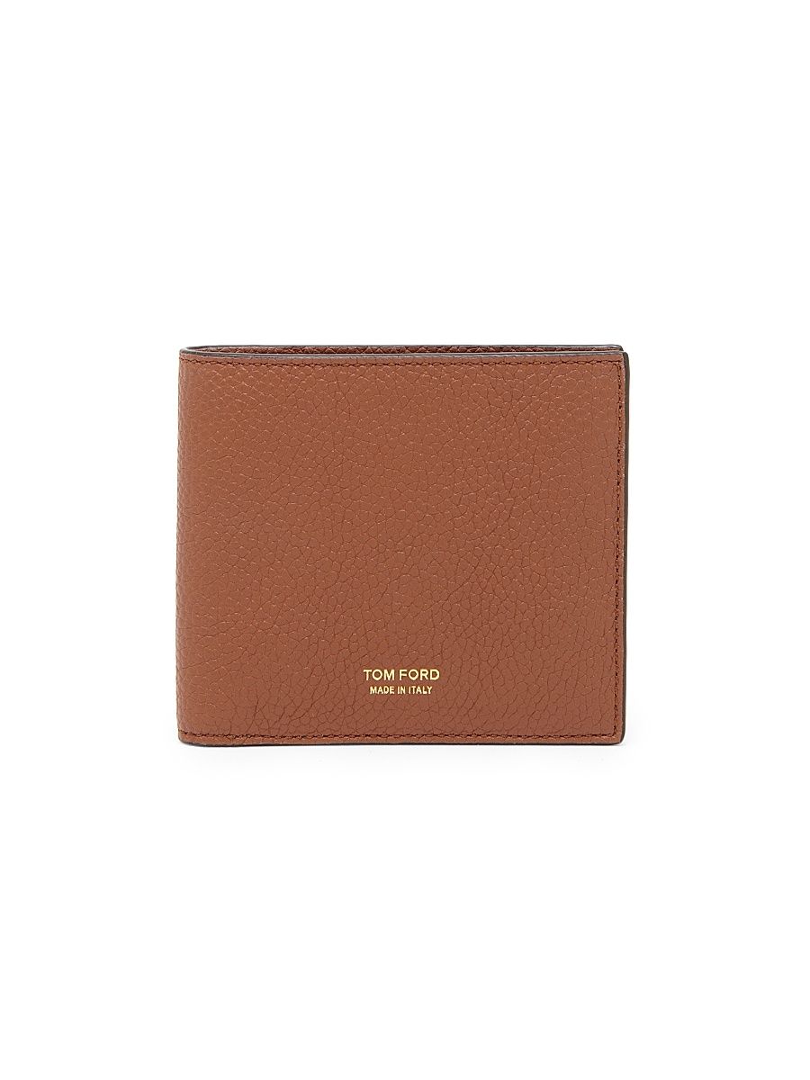 Men's Leather Bifold Wallet - Midbrown