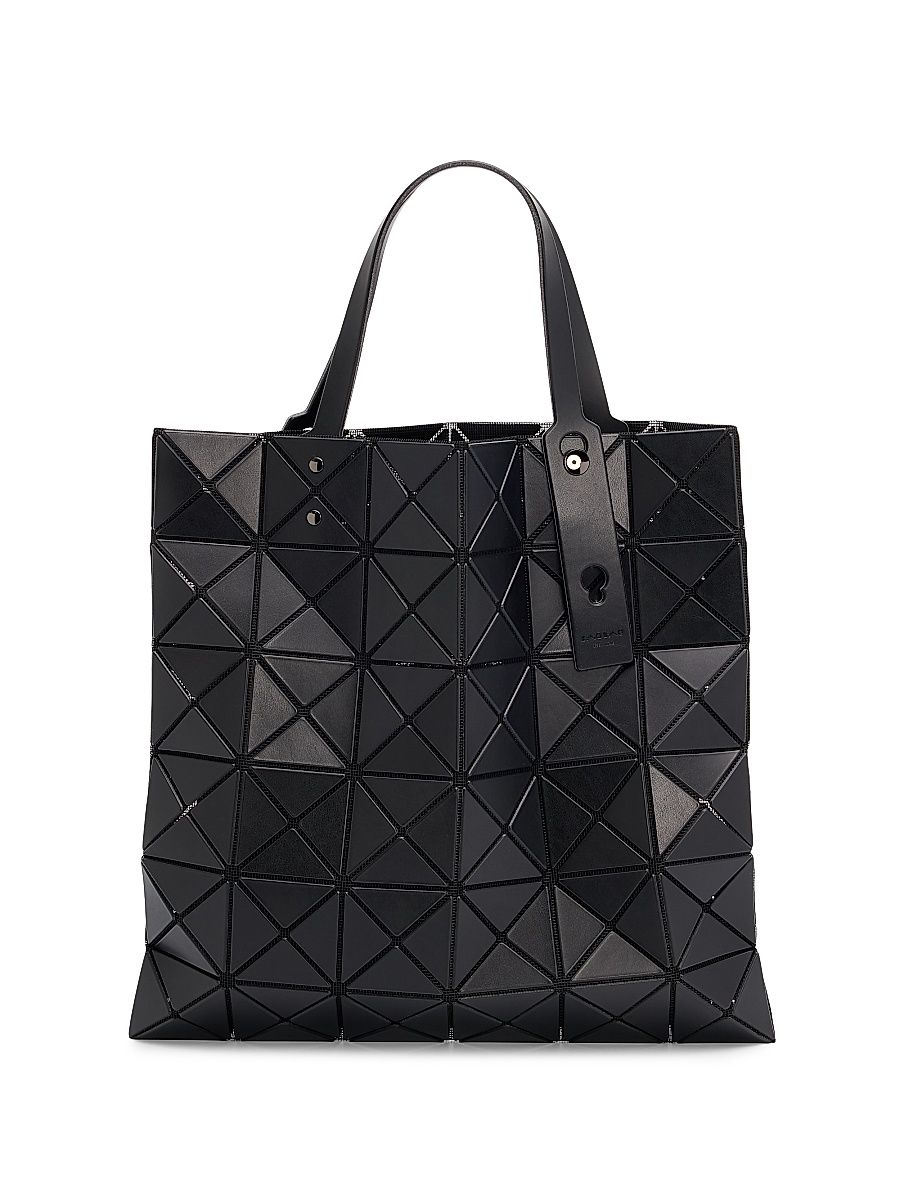 Men's Lucent Matte Faux-Leater Tote Bag - Matte Black