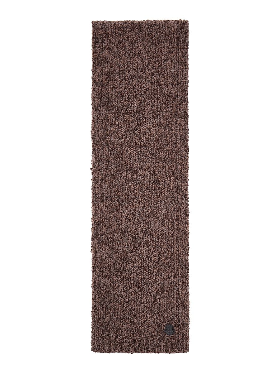 Men's Scarf in Wool and Alpaca - Brown