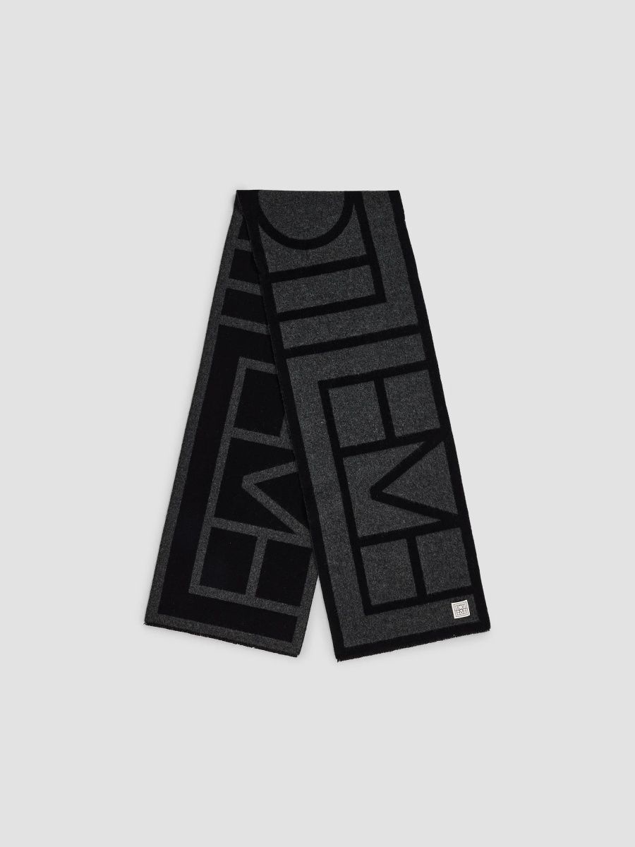 rag & bone Women's Brooke Wool Scarf Poncho - Dark Chocolate
