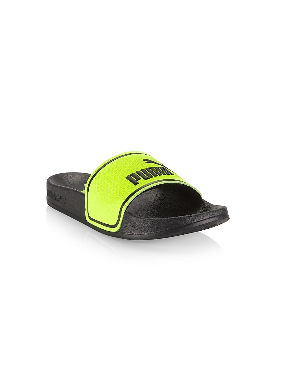 Little Boy's & Boy's Leadcat 2.0 Slides - Lime Black - Size 13 (Child) Sandals