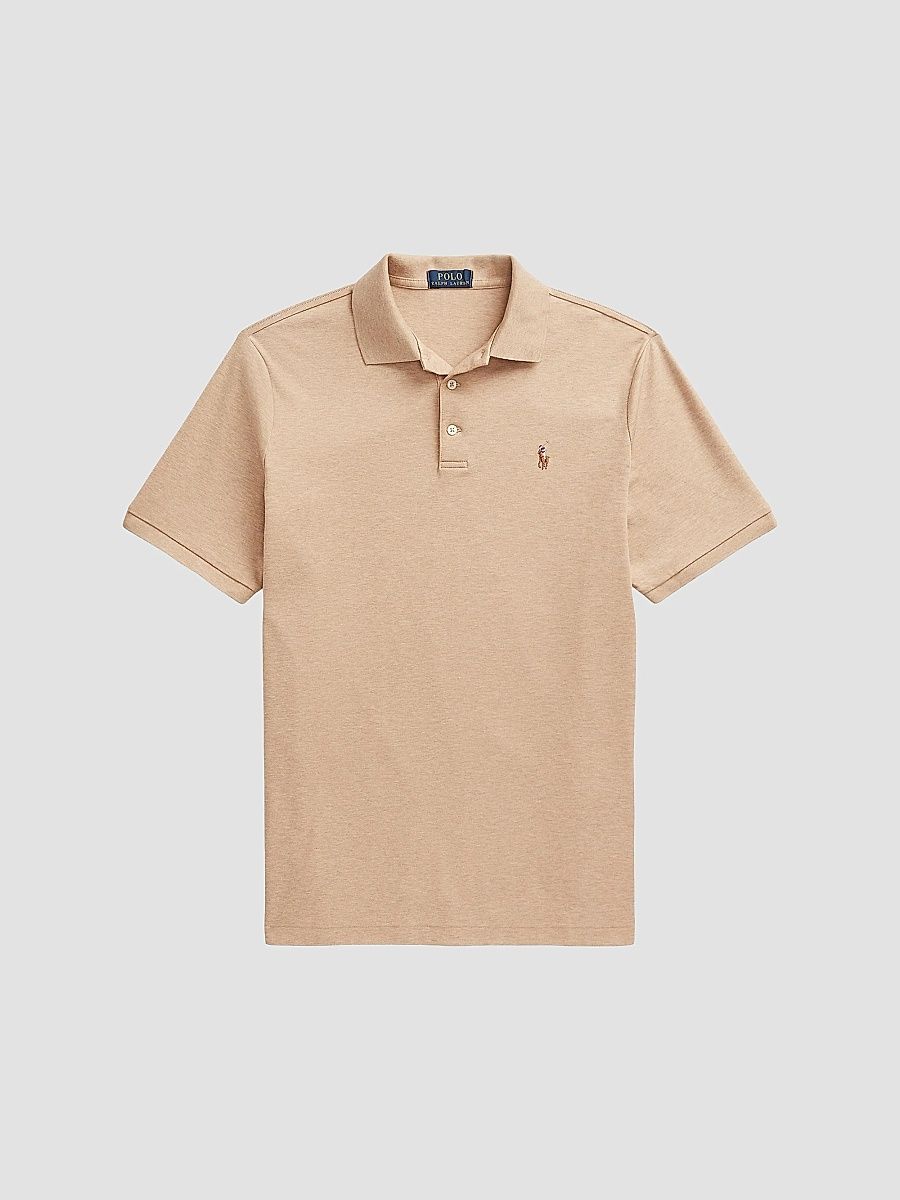 Polo Ralph Lauren Men's Classic-Fit Pima Cotton Polo Shirt - Classic Camel Heather - Size XXL