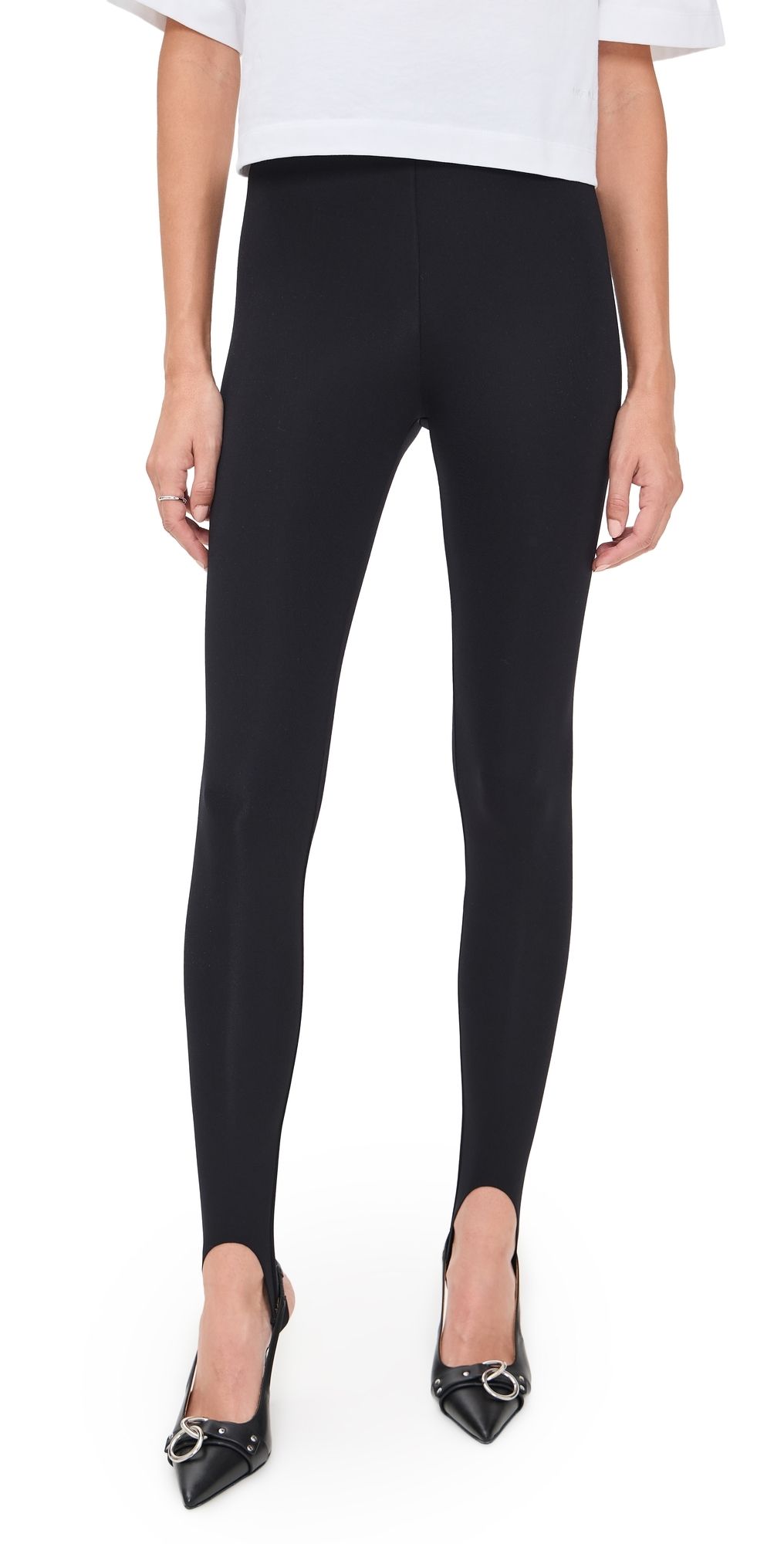 Commando Neoprene Stirrup Leggings Black M