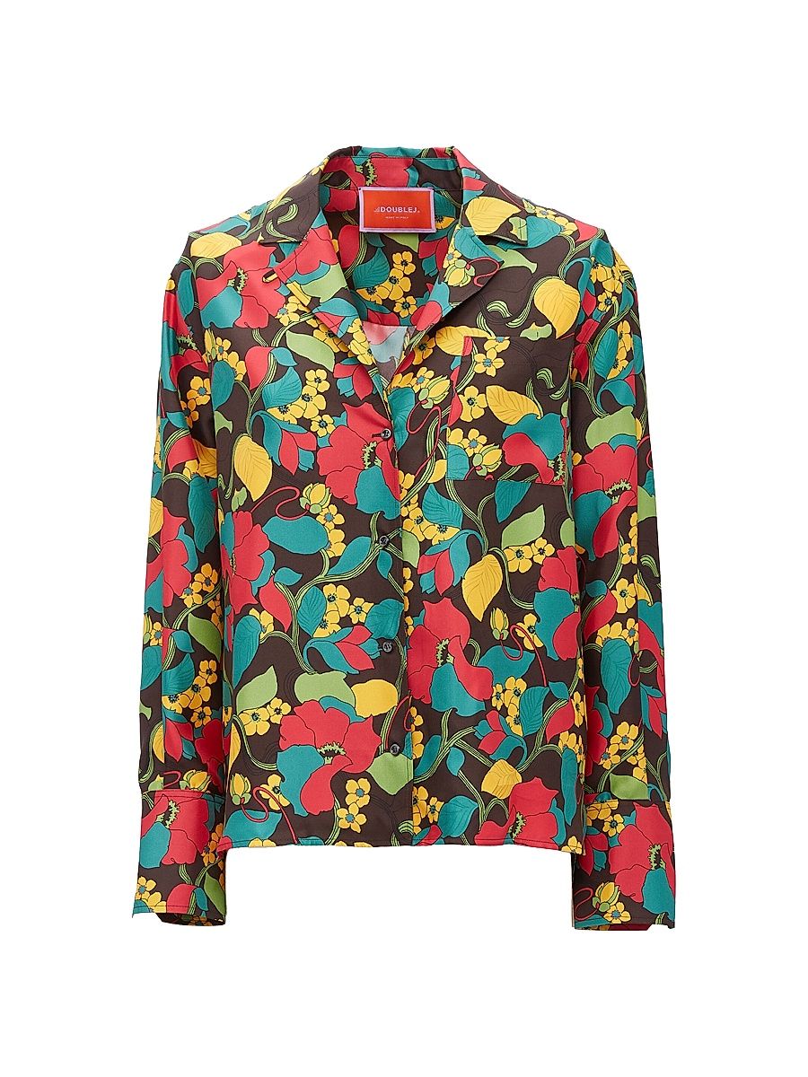 Women's Milano Shirt - Vines Brown - Size Large