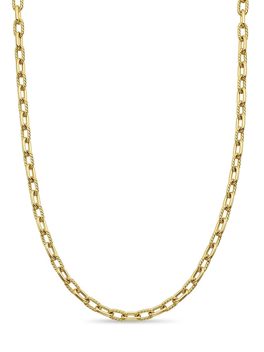 Women's Madison Chain Necklace in 18K Yellow Gold, 6MM - Gold - Size 17
