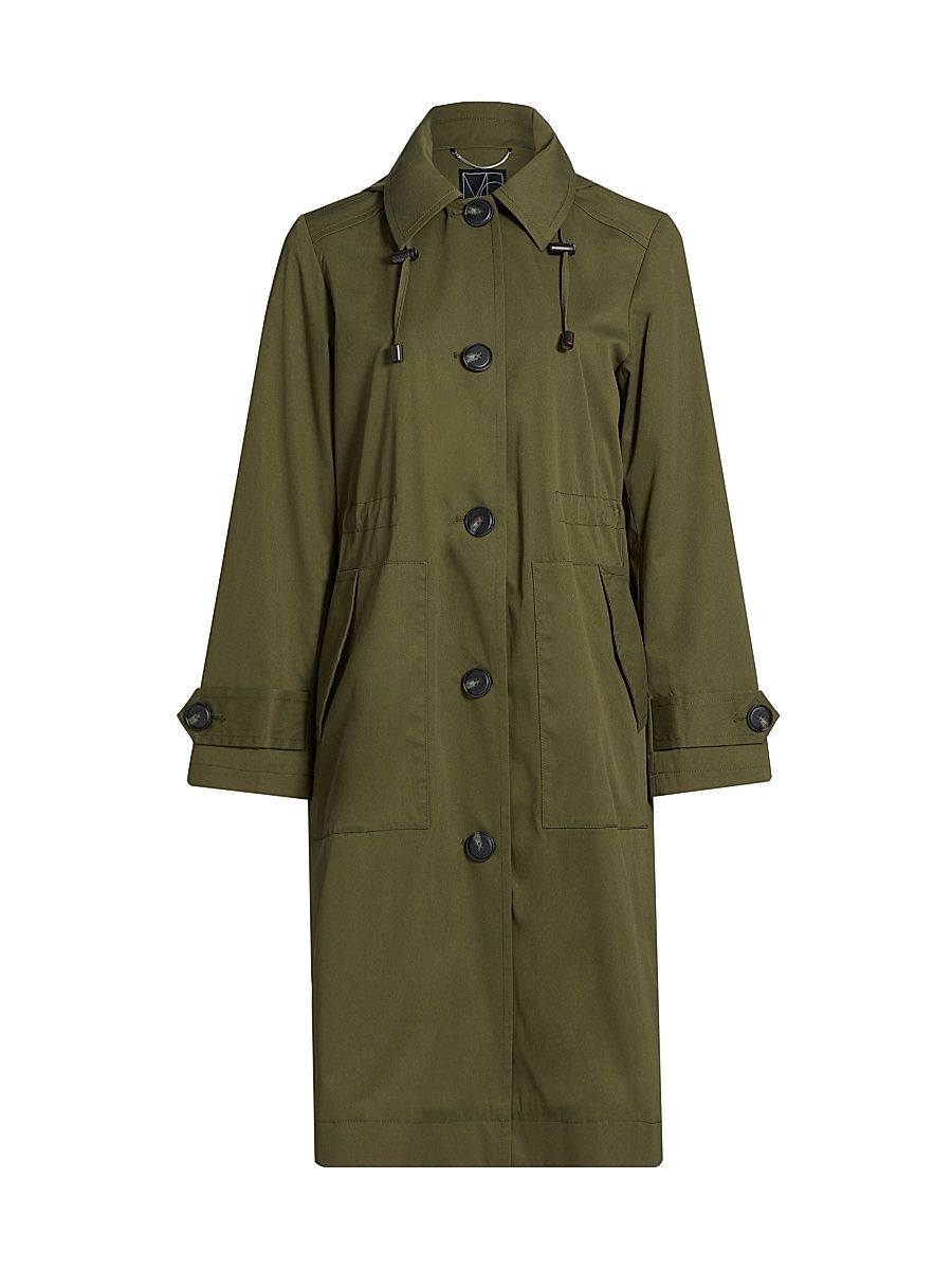 Women's Melissa Trench Coat - Olive - Size Small