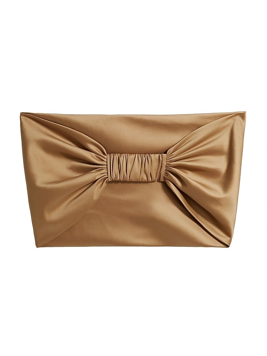 Women's Hug Satin Shawl - Chestnut Gold - Size Small