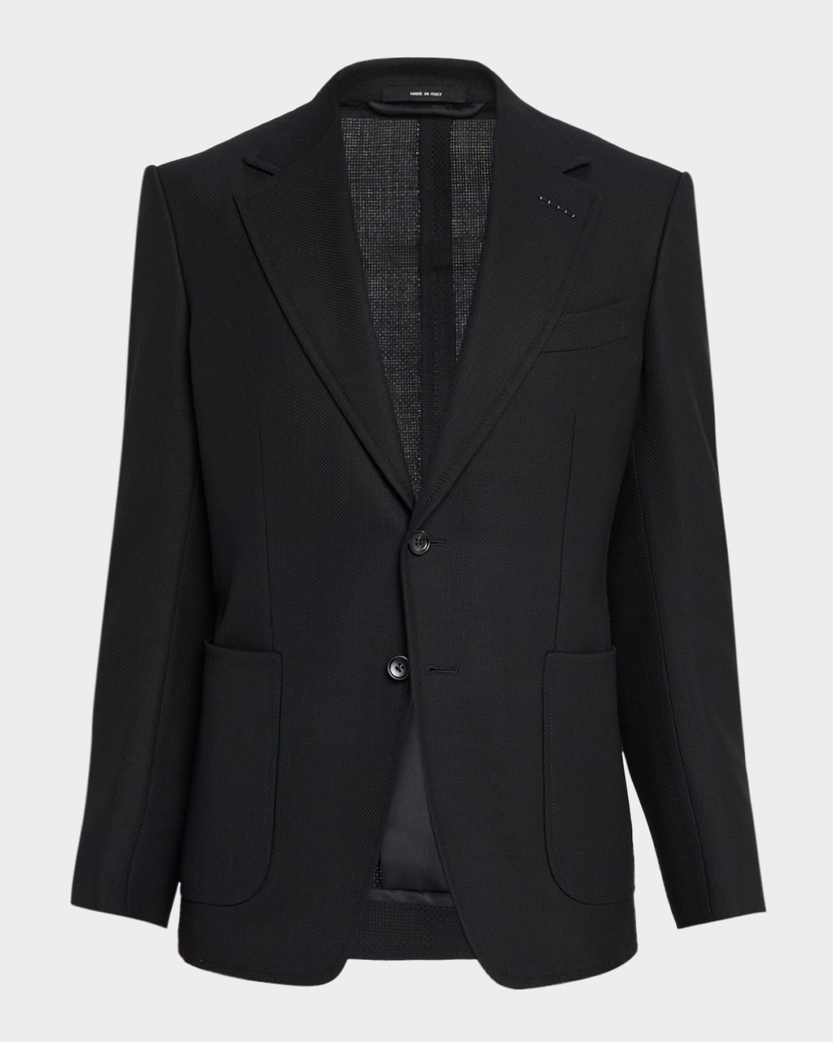Wool Single-Breasted Blazer