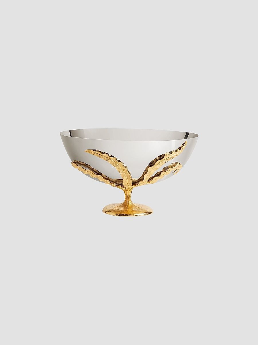 Fern Large Bowl - Yellow Grey