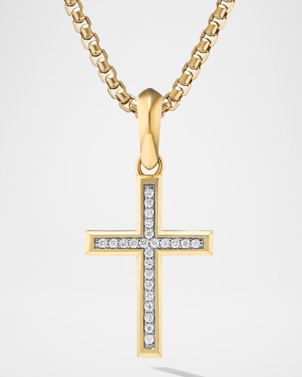 Men & apos;s Cross Pendant in 18K Gold, 24mm