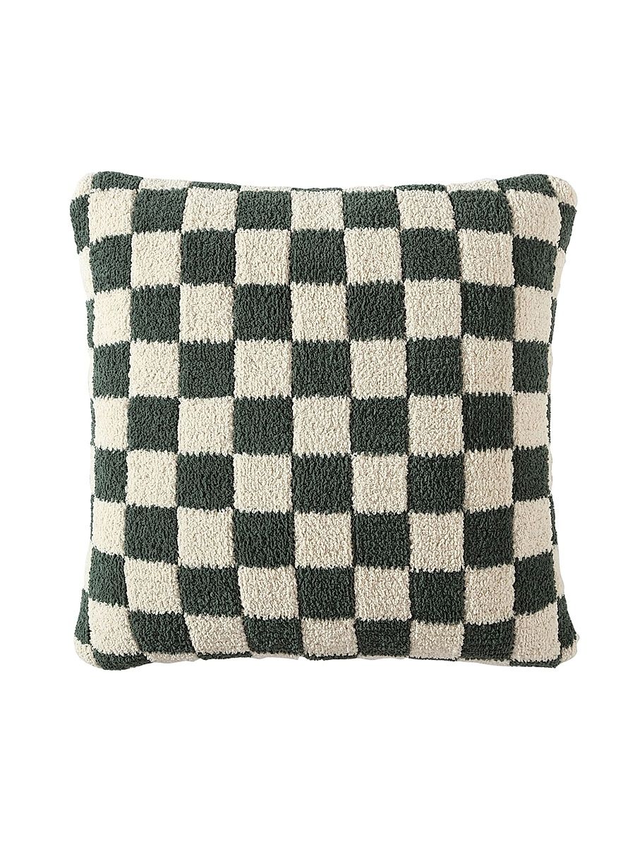 Checkerboard Throw Pillow - Midnight