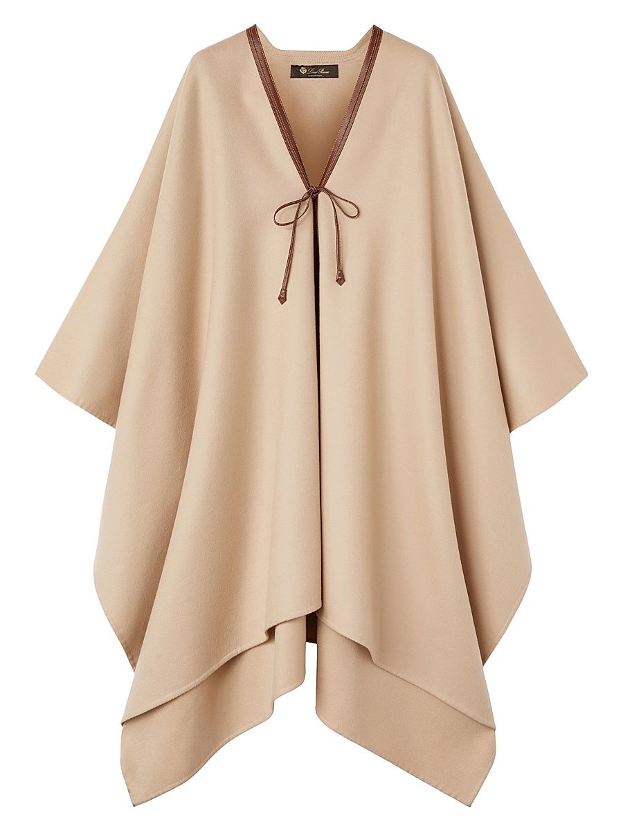 Women's Kristina Cashmere Cape - Natural Light Camel
