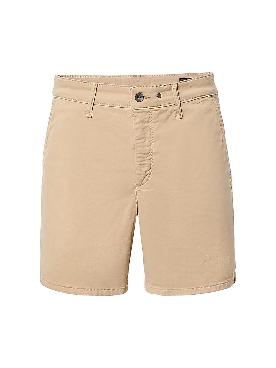 Men's Stretch-Cotton Chino Shorts - Khaki - Size 36