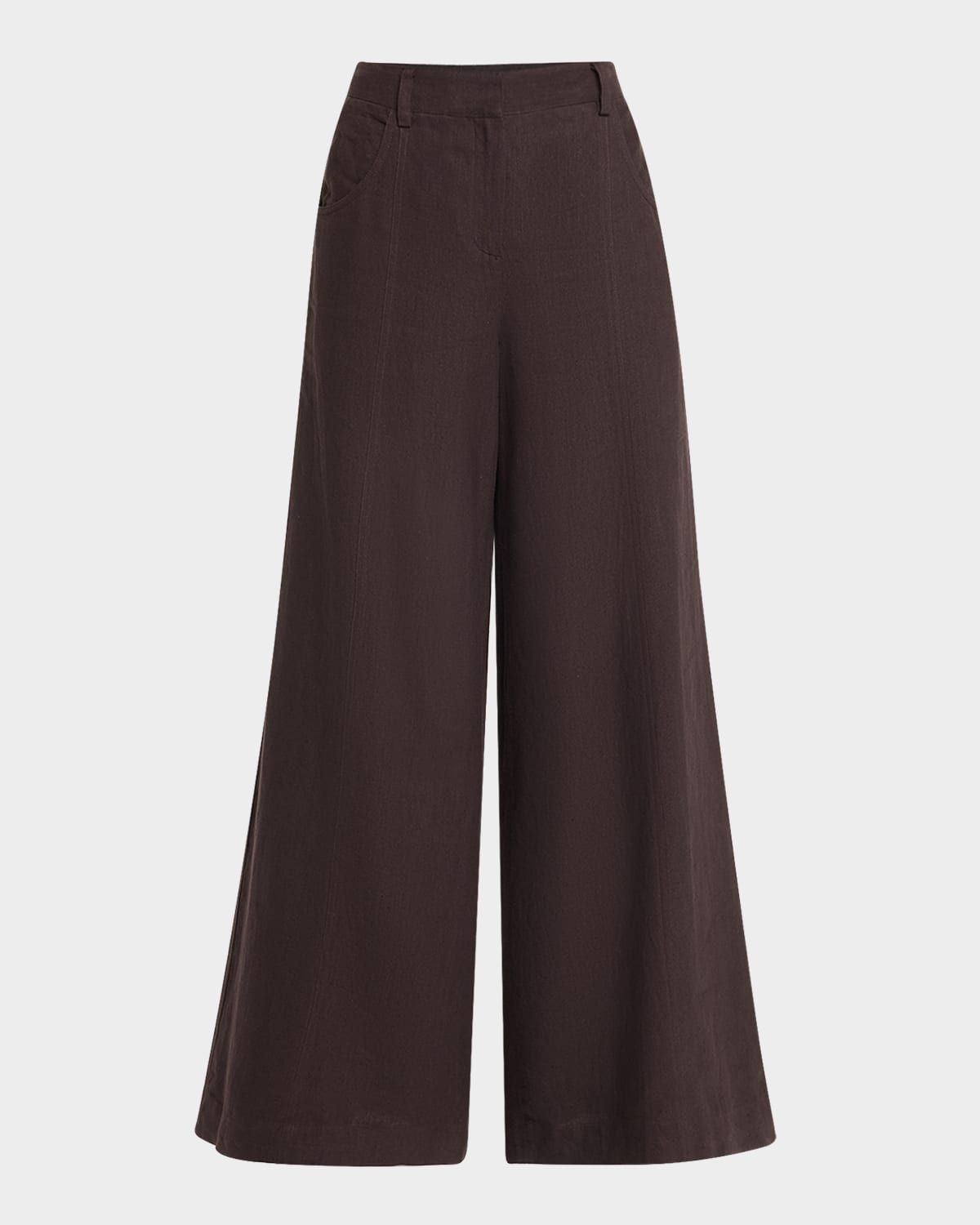 Dees Wide-Leg Linen Trousers