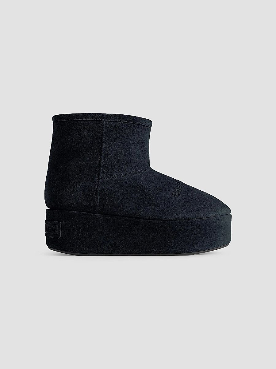 Balenciaga Women's Alaska Platform Booties - Black - Size 5