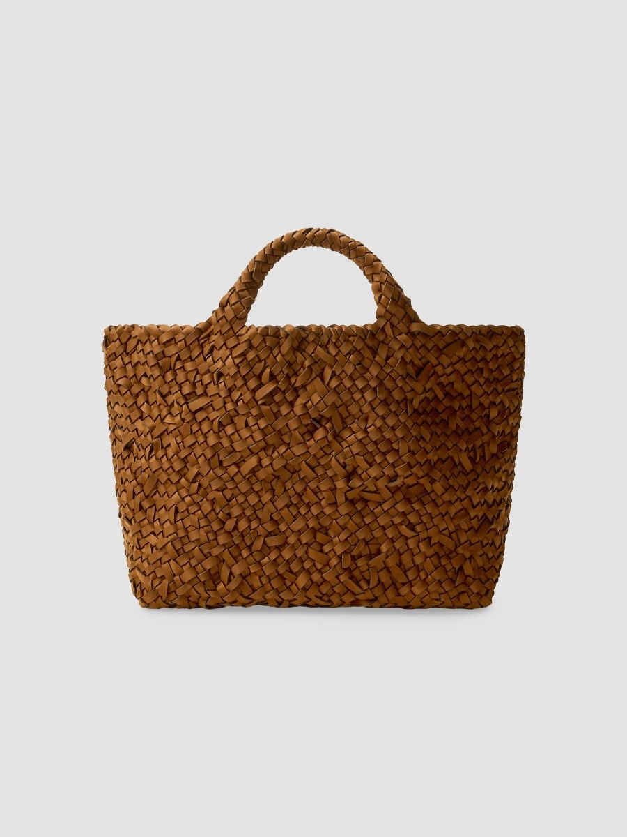 Naghedi Women's St. Barths Medium Nest Weave Tote Bag - Teak