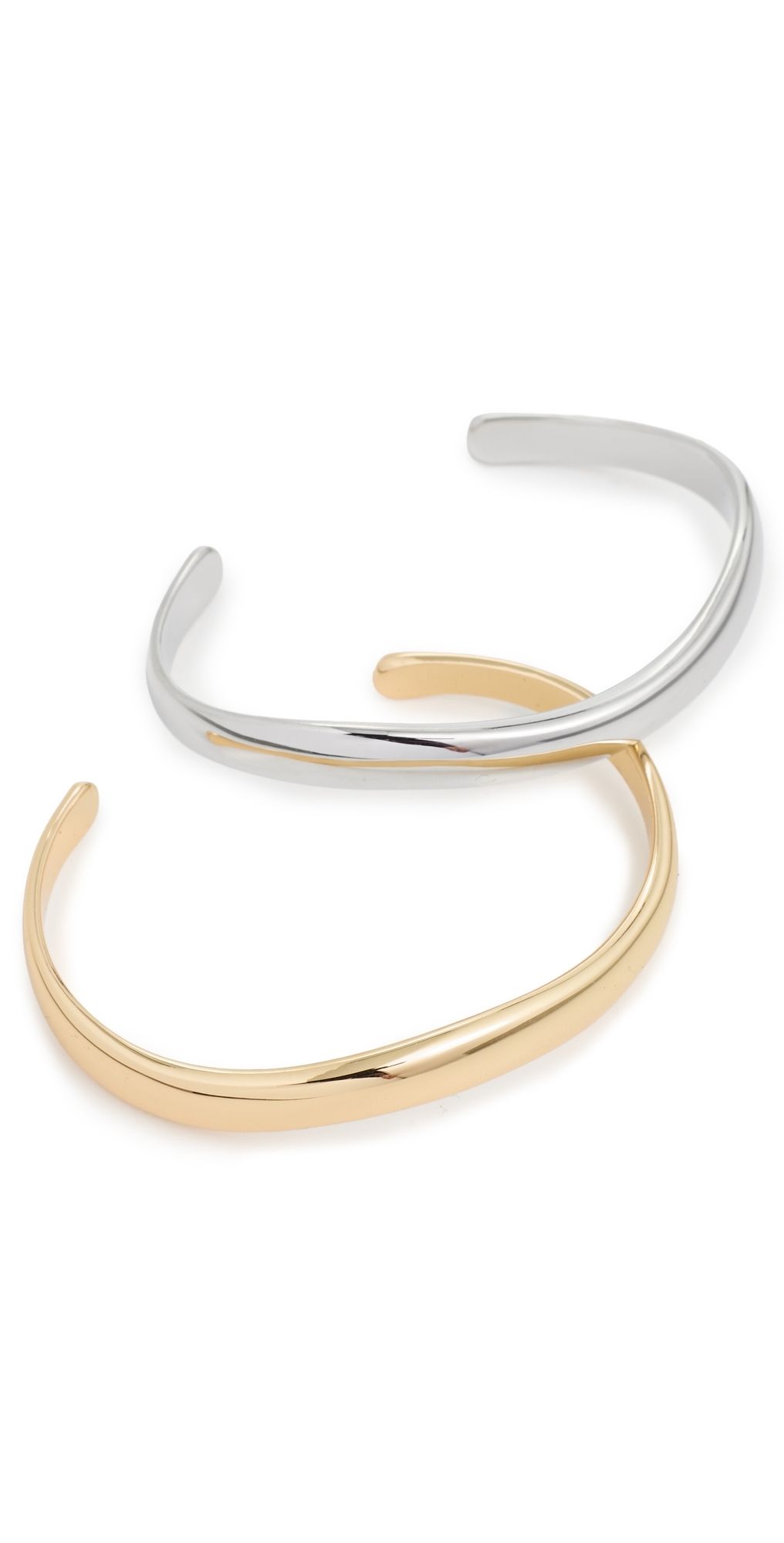 SHASHI Ross Cuff Bracelets Gold/Silver One Size