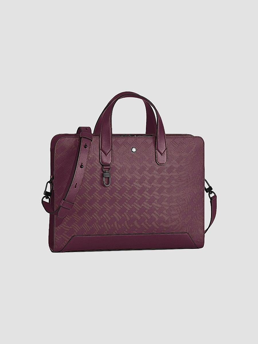 Montblanc Men's Extreme 3.0 Leather Briefcase - Dark Red
