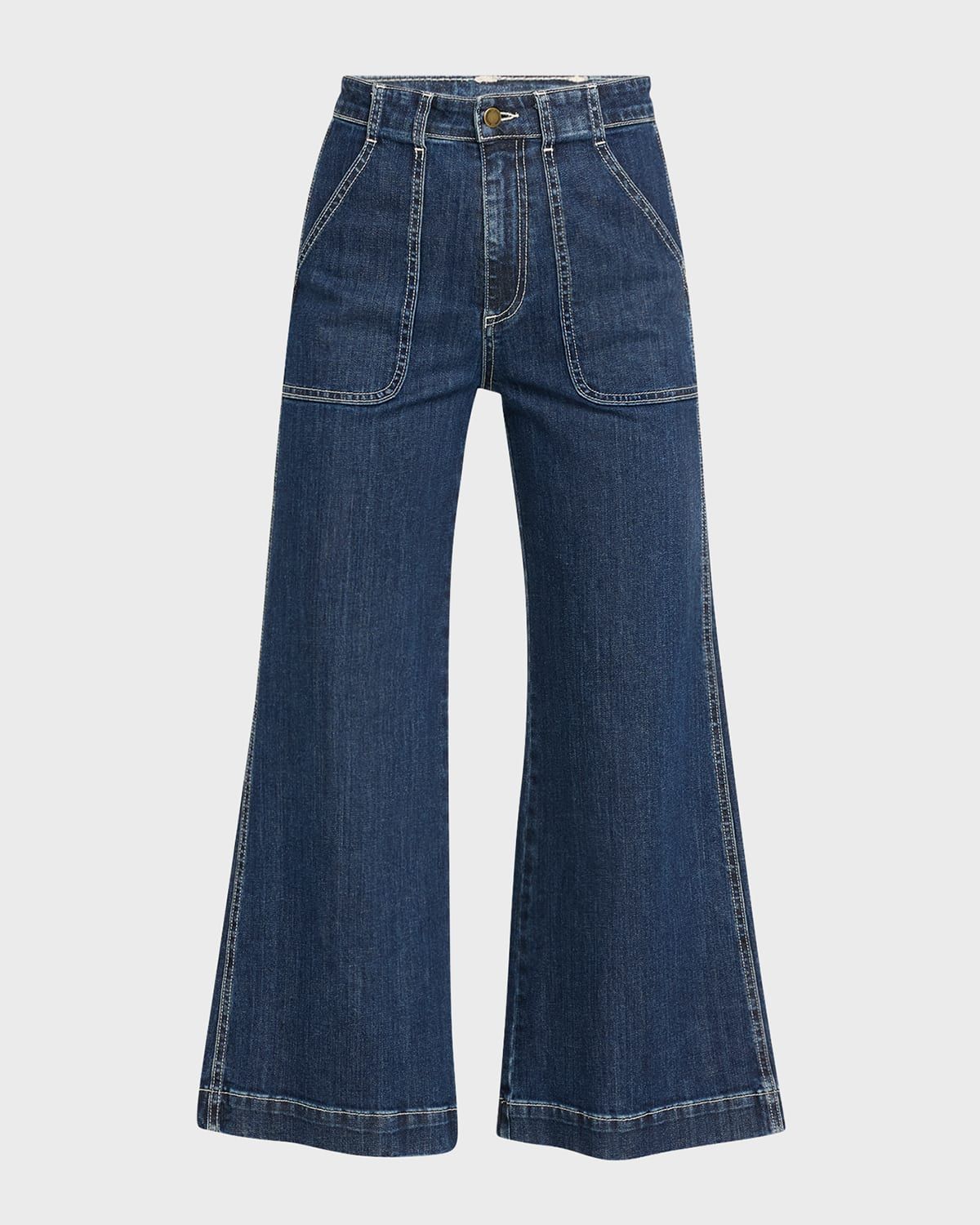 Theodora Cropped Wide-Leg Jeans