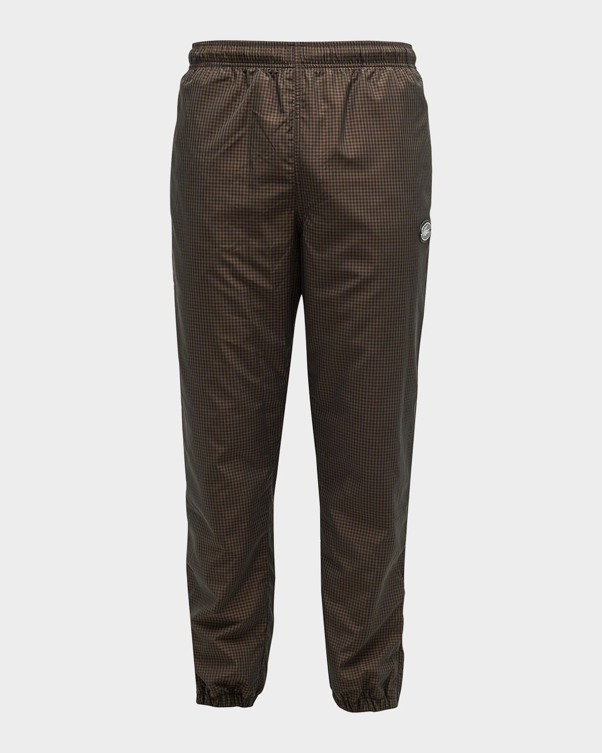 Men & apos;s Water-Repellent Check Track Pants