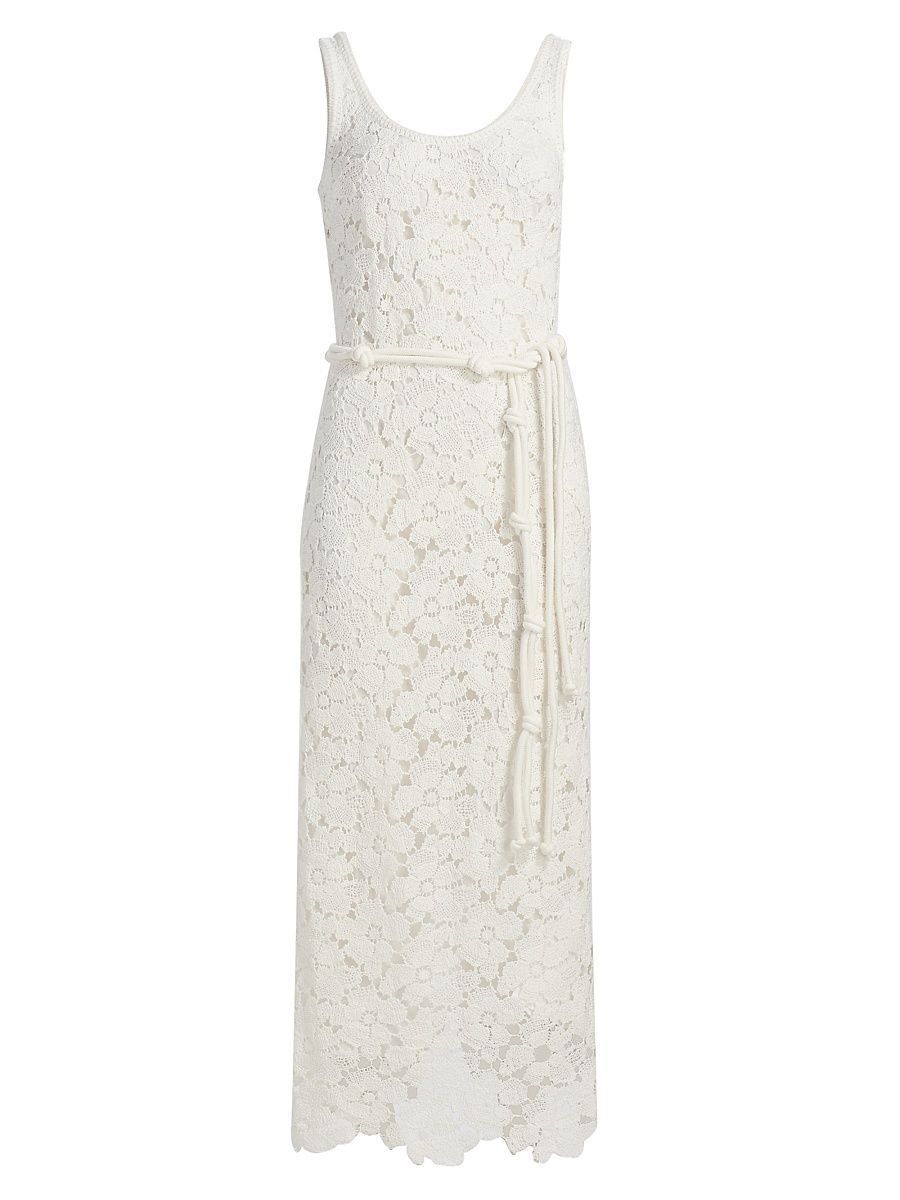 Women's Eloise Lace Maxi Dress - Ivory - Size XS