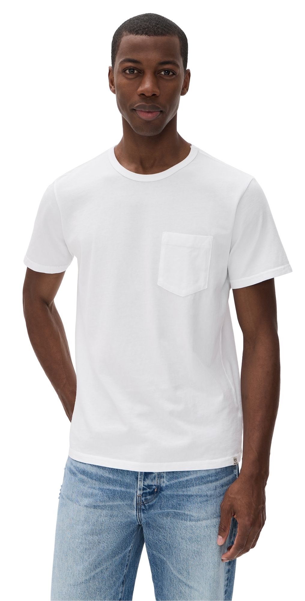 AG Nick Pocket Tee White L