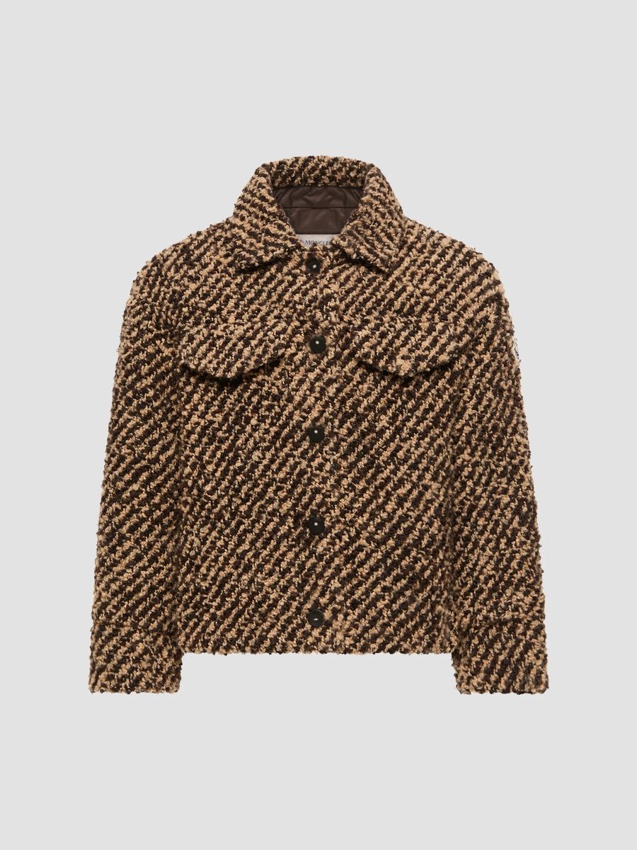 Moncler Girl's Little Girl's & Girl's Shirt Jacket - Brown - Size 14