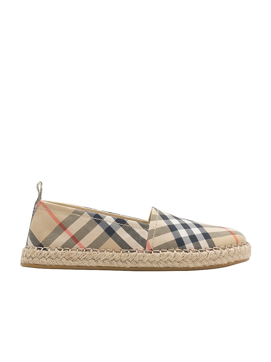 Baby's, Little Kid's & Kid's Check Canvas Espadrilles - Sand Check - Size 13 (Child)