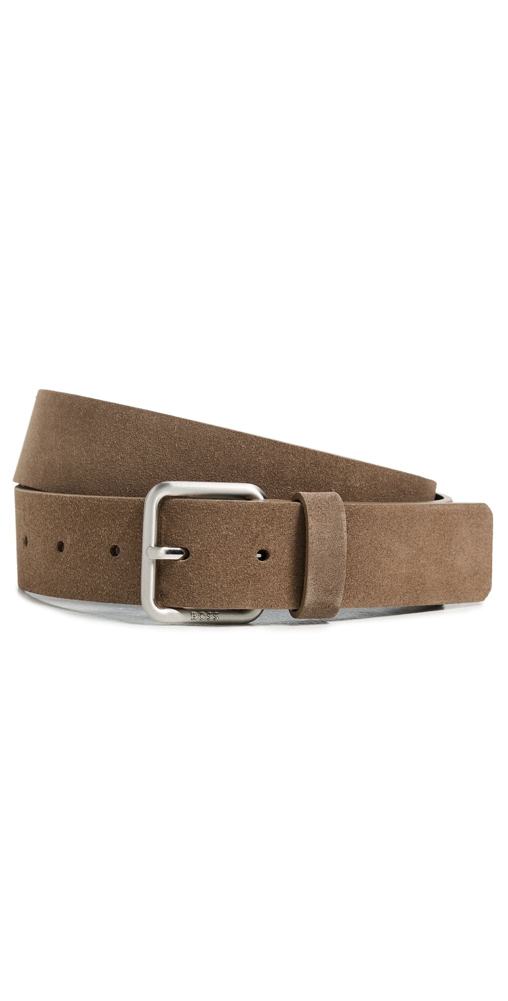 BOSS Suede Belt Medium Beige 40