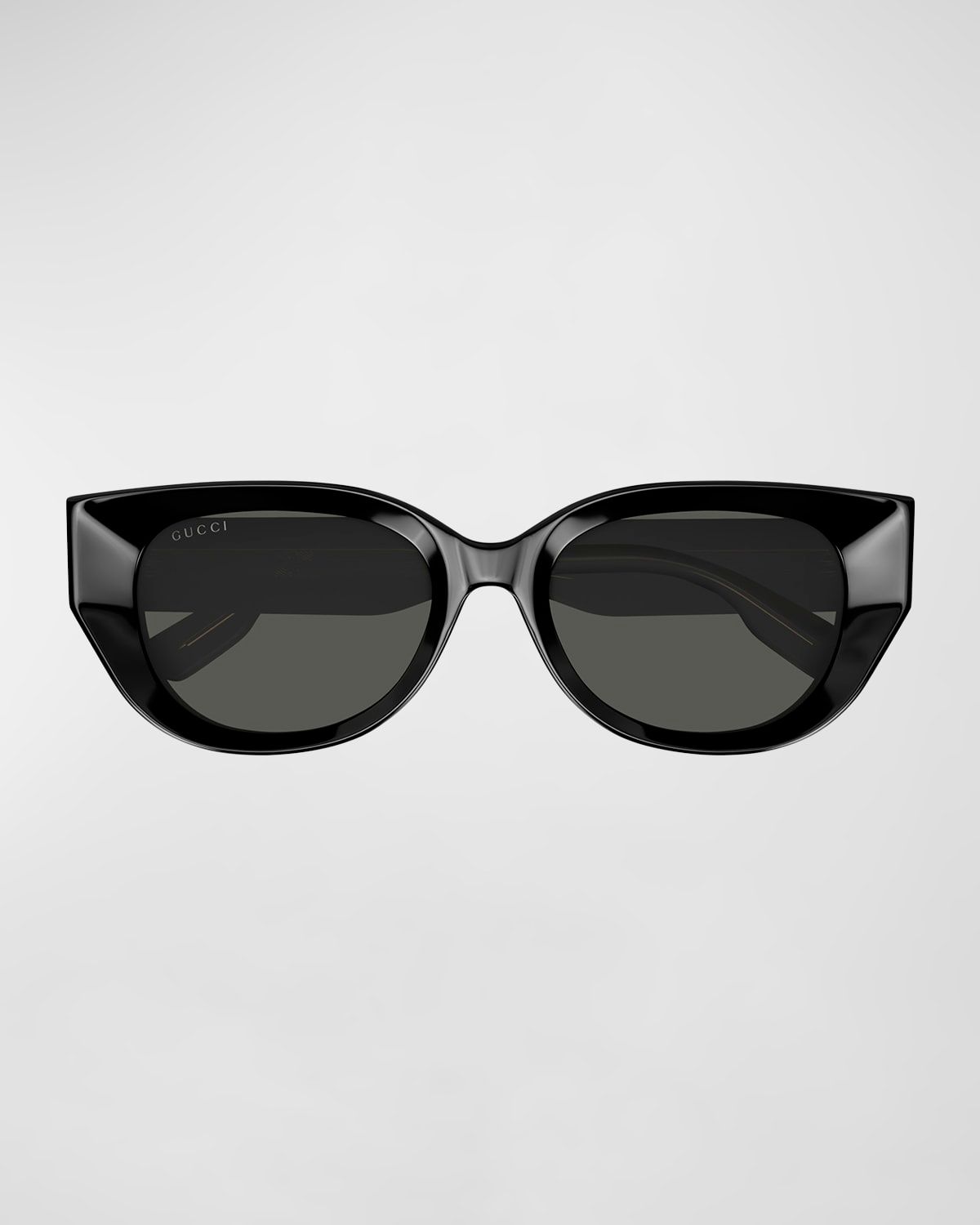Beveled Recycled Acetate Cat-Eye Sunglasses