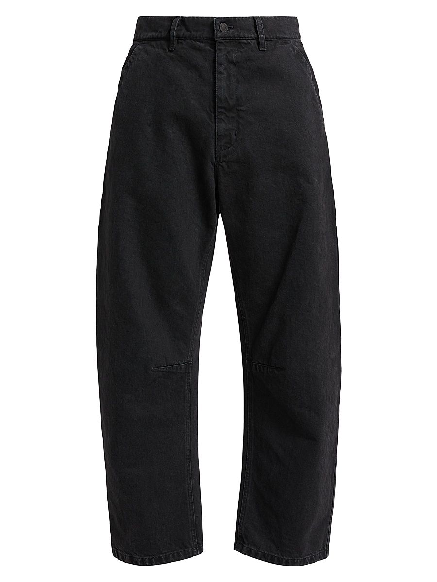 Men's Emir Curved-Leg Jeans - Carbon - Size 38
