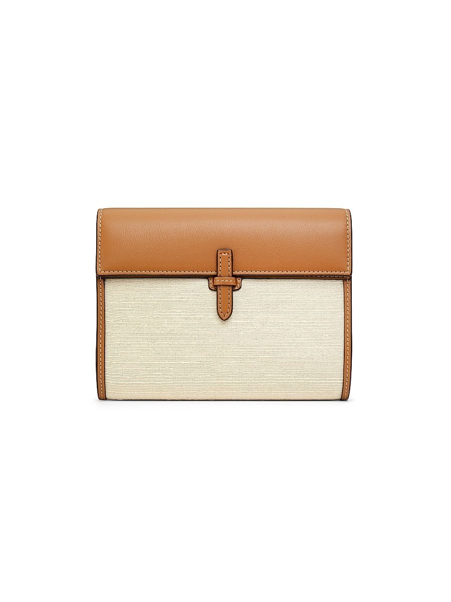 Women's Small Soft Clutch - Camel