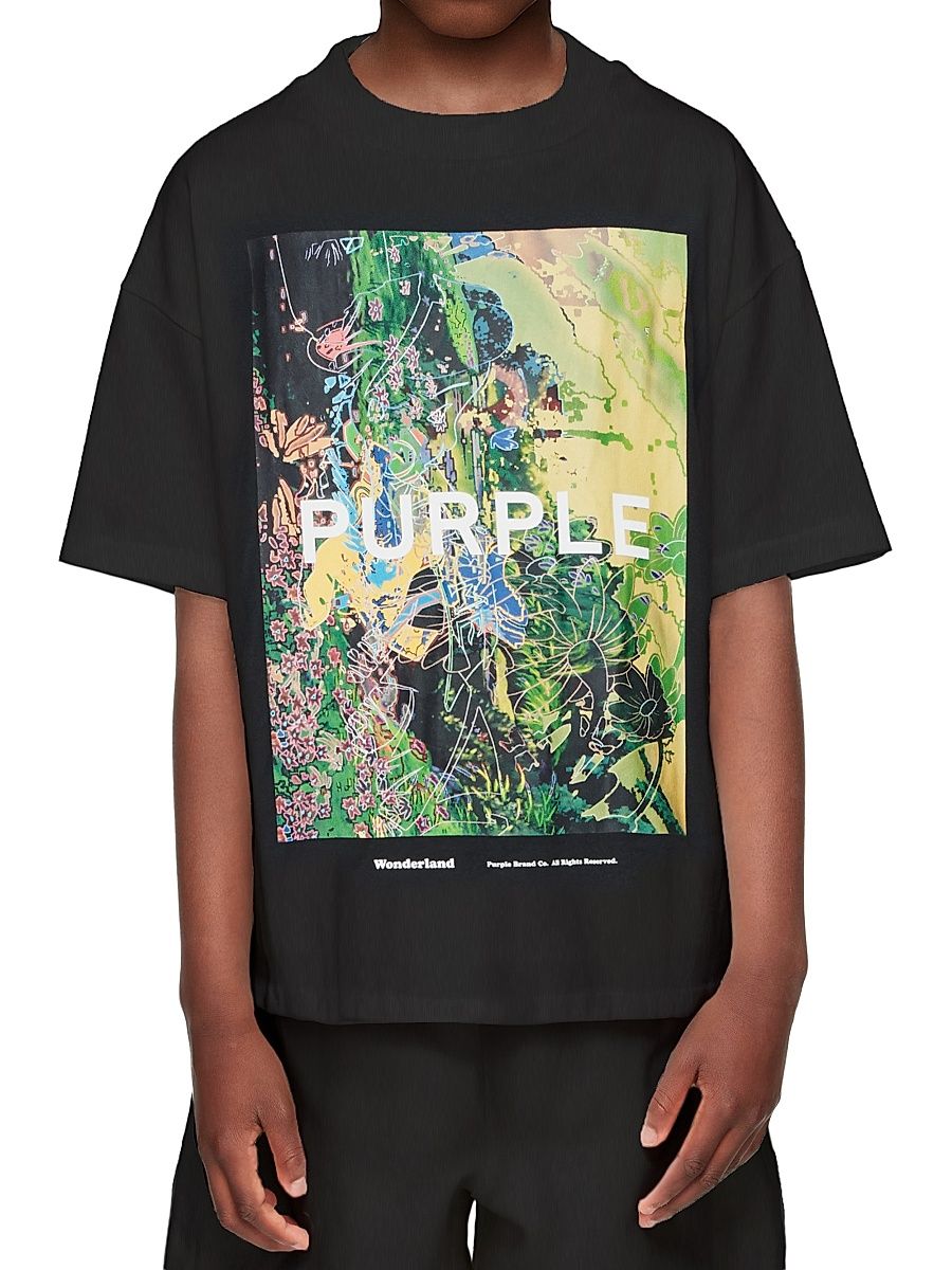 Little Boy's & Boy's Logo Graphic T-Shirt - Black - Size 12