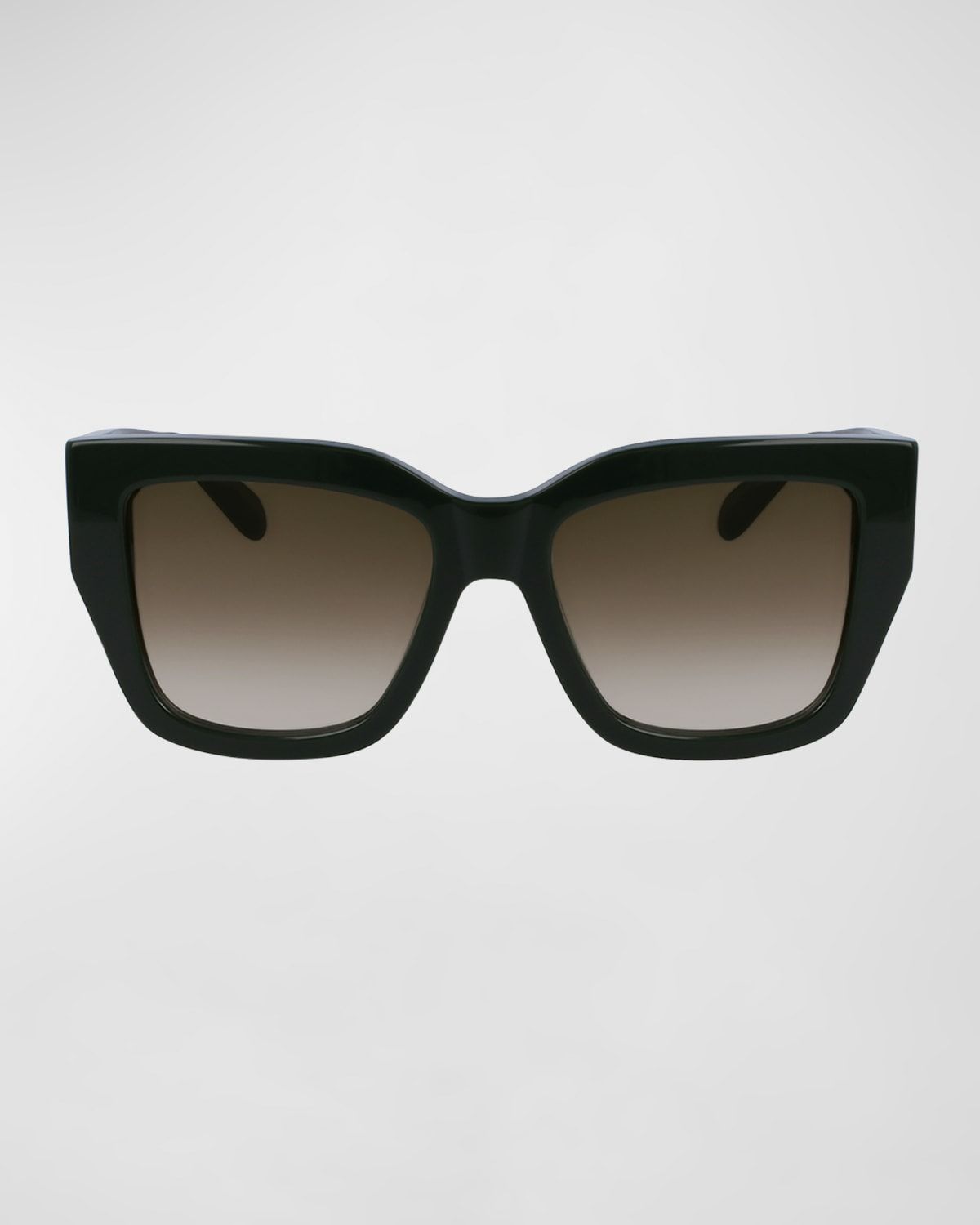 Logo Acetate Square Sunglasses