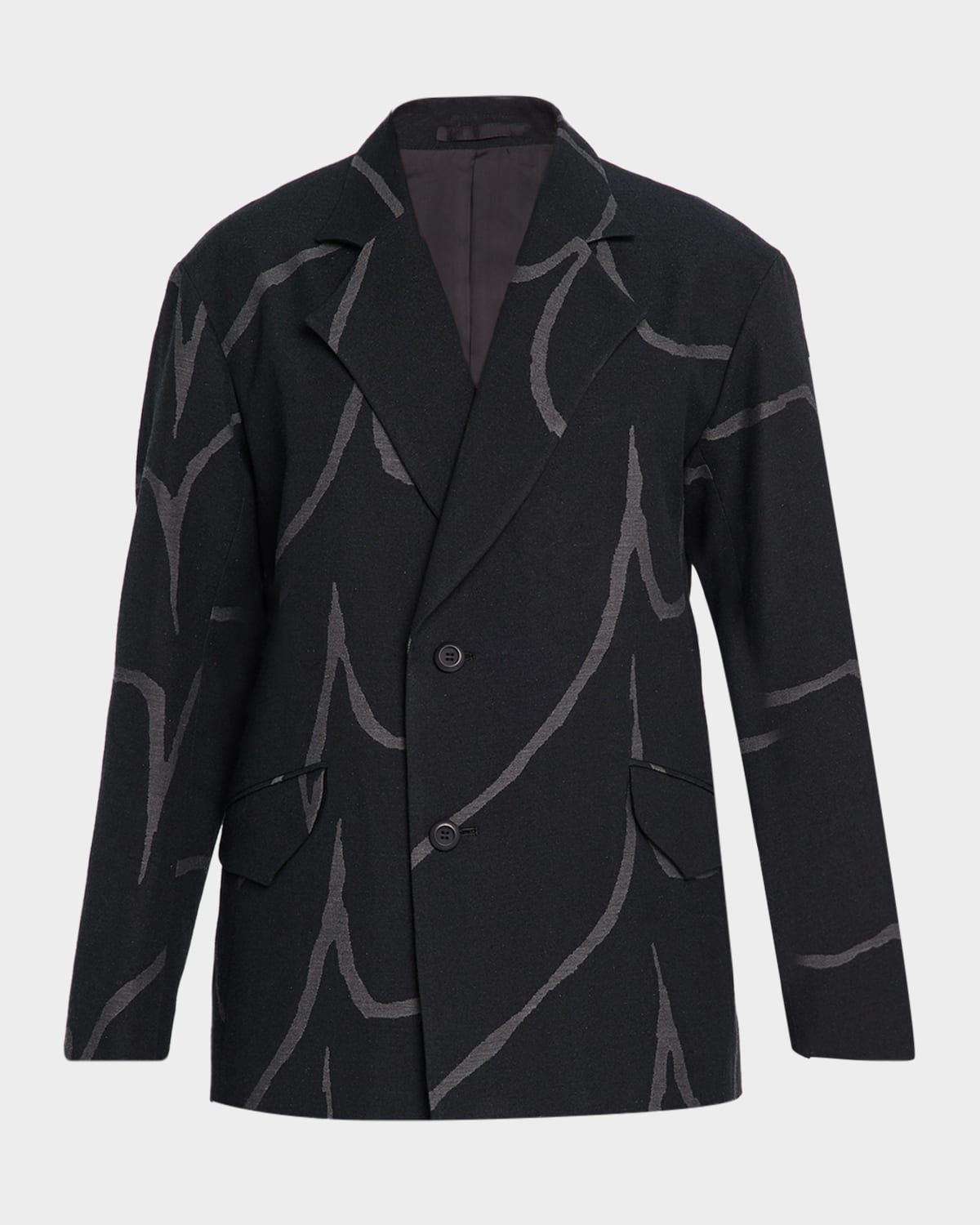 Men & apos;s Wave Pattern Earth Jacket