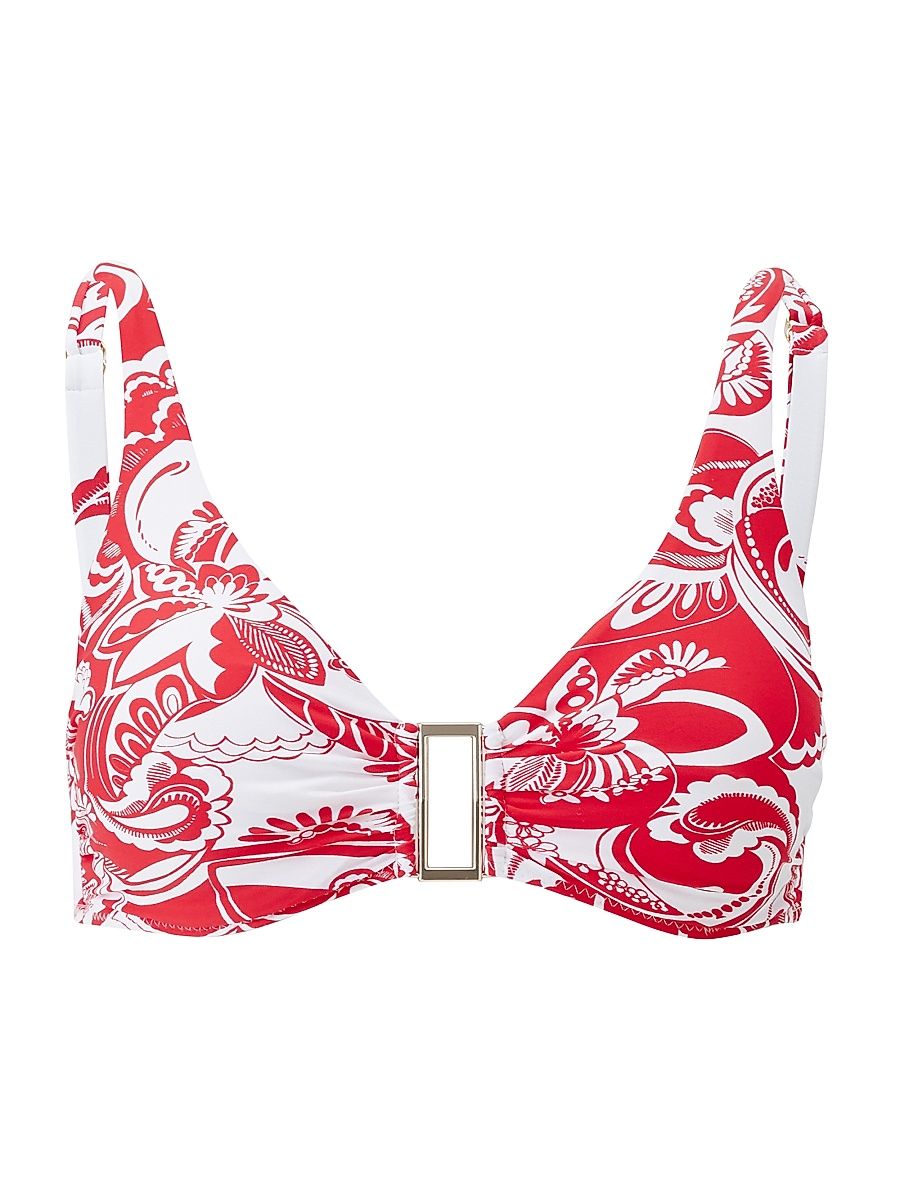 Women's High Summer Bel Air Underwire Bikini Top - Floral - Size 12