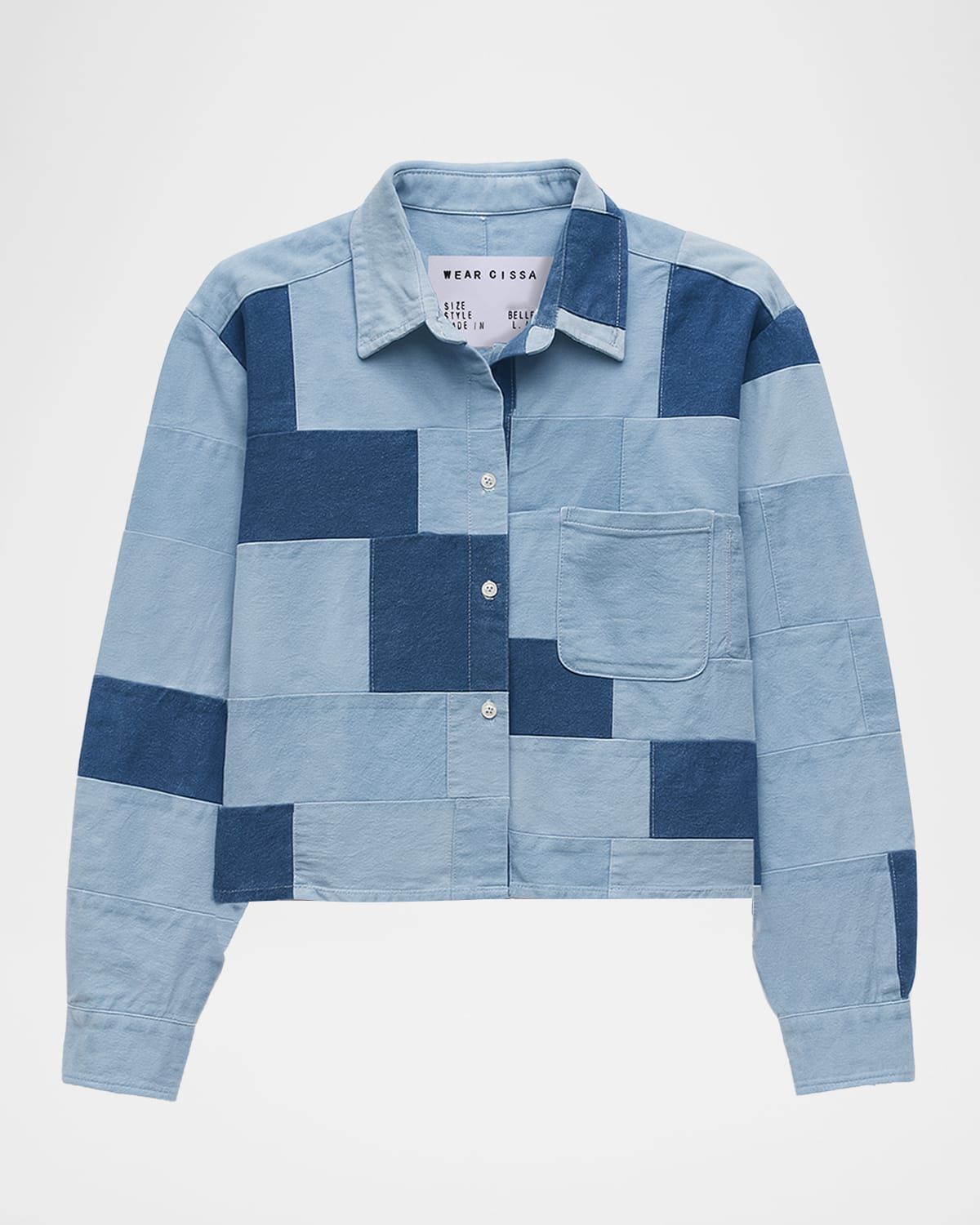 The Belle Patchwork Button-Front Shirt